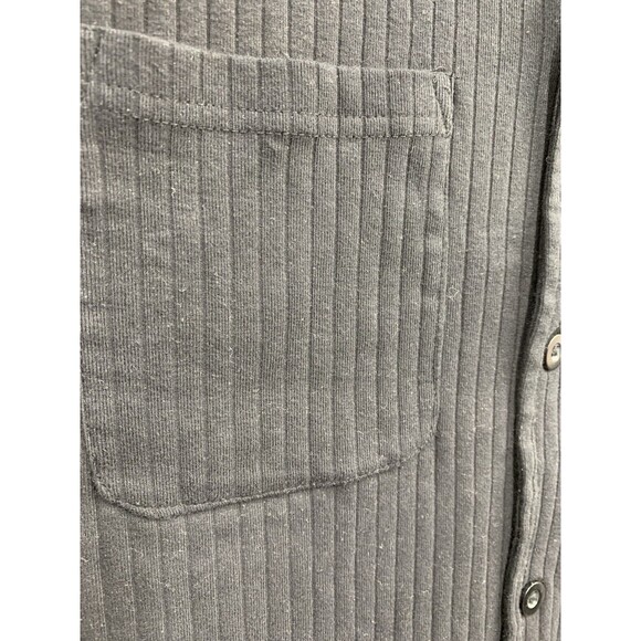 Men's Black Casual Button Down Shirt - Picture 8 of 13